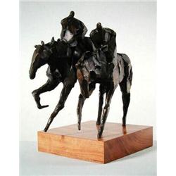 Jean Richardson Signed LE Bronze GEMINI Horse Art