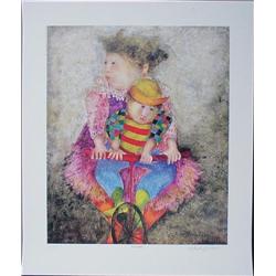 PETITE FRERE Adorable Signed Boulanger Art