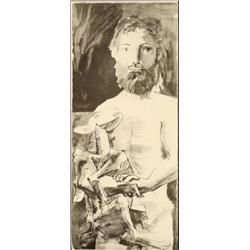 Pablo Picasso : Man with Goat Art Print