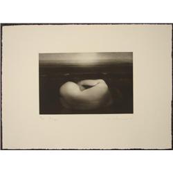 Mikio Watanabe LE Art Mezzotint Sensual Nude PLAGE