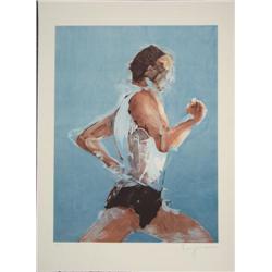 Steven Kuzma RUNNER Running Signed LE Sports Art Print