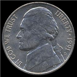 1991D Jefferson 5c MS64 w/ Full Steps (COI-7869)