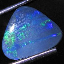 1.49ct Australian Black Opal Doublet Full Fire (GEM-31402)