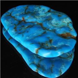 159.05ct Natural Turquoise Cabochon  (GEM-32706)