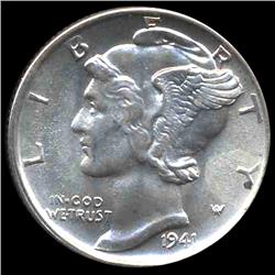 1941S Mercury Dime Gem MS67 (COI-8433)