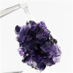 63.28ctw Uruguay Amethest & Silver Pendant (JEW-3024)