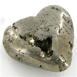 1905ct Handcarved Pyrite Heart (MIN-000128)