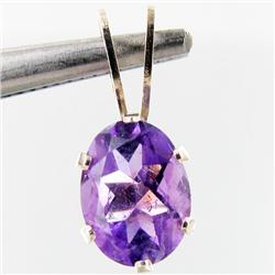 2.88ctw Amethyst Sterling Pendant (JEW-2669)