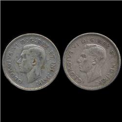 1947 Canada 10c ML/NML XF/AU (COI-8592)