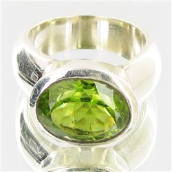 70.24ctw Peridot Sterling Ring (JEW-2821)
