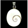 Image 1 : Sterling Mother of Pearl Oval Pendant (JEW-2023)