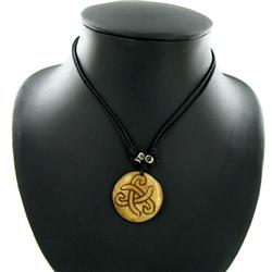 Tibet Handfcarved Bone Pendant Choker Necklace (ANT-1329)