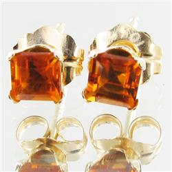 1.15ctw Citrine 10k Gold Earrings (JEW-2912)