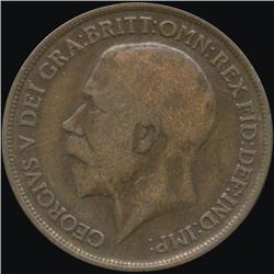 1916 Britain 1p F/VF ERROR (COI-8898)