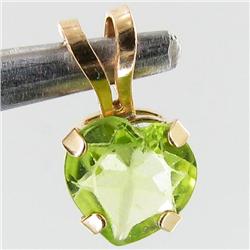 0.99ctw Peridot 10k Gold Pendant (JEW-2942)