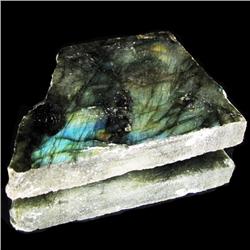318.60ct Labradorite Polished Slab Peacock Colors (GEM-30338)
