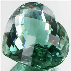 208.4ct Heart Checker Board Green Amethyst (GEM-29662)