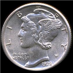 1928 Mercury 10c MS66+ FB (COI-8749)