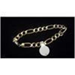 Mens 14K Gold Bracelet, 12.1 Grams