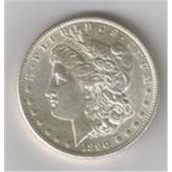 MS 63/64 1890-S Silver Morgan Dollar W/Mint Error Vam 28, Rarity 5