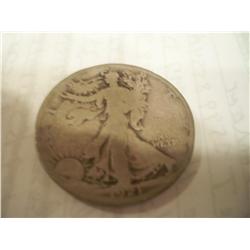 1921 Silver Walking Half Dollar G/VG