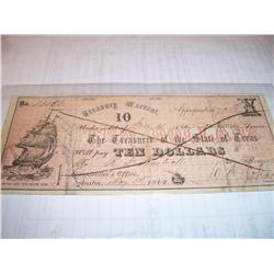 $10 Treasury Warrent