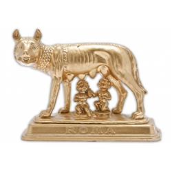 Ancient-like, mini-Capitoline she-wolf figurine
