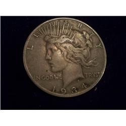 KEY DATE 1934-S Silver Peace Dollar