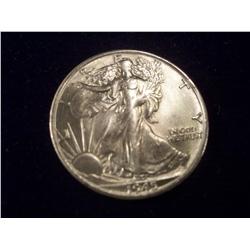 1945 Brilliant Uncirculated Silver Walking Liberty Half Dollar