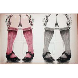 Roy Purcell, Knees, Signed Lithograph