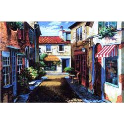 Anatoly Metlan, Village in Provence, Signed Canvas Print