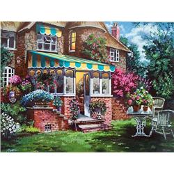 Anatoly Metlan, Greenhouse, Signed Canvas Print