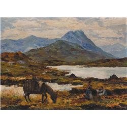 Fergus O'Ryan RHA (1911-1989) NEAR RENVYLE, CONNEMARA and GURTEEN, ROUNDSTONE, CONNEMARA (A PAIR)
