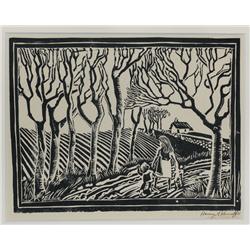 Harry Kernoff RHA (1900-1974) MOTHER AND CHILD GOING HOME and THE FIGHT, 1931 (A PAIR)