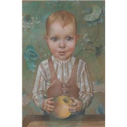 Patrick Hennessy RHA (1915-1980) PORTRAIT OF BERTHOLD HEMPEL (SON OF THE GERMAN AMBASSADOR) 1939