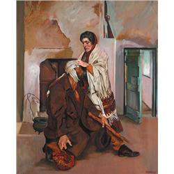 Sean Keating PRHA HRA HRSA (1889-1977) ILLUSTRATION FOR THE PLAYBOY OF THE WESTERN WORLD - "THAT WAS