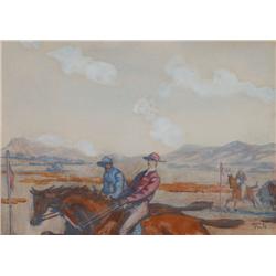 Jack Butler Yeats RHA (1871-1957) ONLY TWO IN IT, 1905