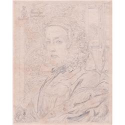 Frederick Sandys (British, 1829-1904) PORTRAIT OF MRS SUSANNA ROSE, 1863