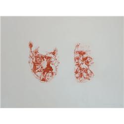 Louis le Brocquy HRHA (b.1916) TWO STUDIES TOWARDS AN IMAGE OF JAMES JOYCE, 1983