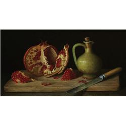 Stuart Morle (b.1960) STILL LIFE WITH POMMEGRANTE, 2010