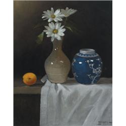 Padraig Lynch (b.1936) STILL LIFE WITH CHRYSANTHEMUMS, 2001