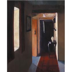 Rose Stapleton WSCI (b.1951) INTERIOR FALCONER'S COTTAGE, COUNTY WICKLOW