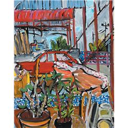 Elizabeth Cope (b.1952) RED MERCEDES