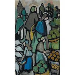 Markey Robinson (1918-1999) FRUIT MARKET
