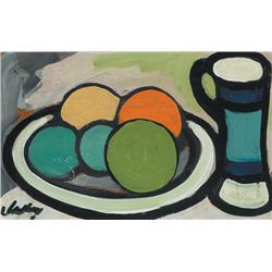 Markey Robinson (1918-1999) STILL LIFE WITH FRUIT AND MUG