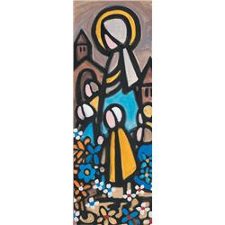 Markey Robinson (1918-1999) MOTHER AND CHILDREN