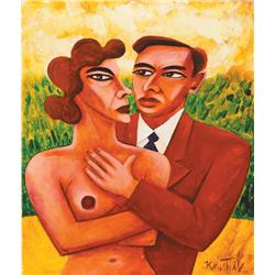 Graham Knuttel (b.1954) THE HAPPY COUPLE