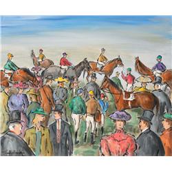 Gladys Maccabe HRUA ROI FRSA (b.1918) ASCOT RACES