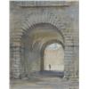 Image 1 : Thomas Ryan PPRHA (b.1929) ARCHWAY THROUGH TO A COURTYARD