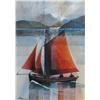 Image 1 : Henry Blackmore (Dunne)  SCHOONER WITH RED SAILS